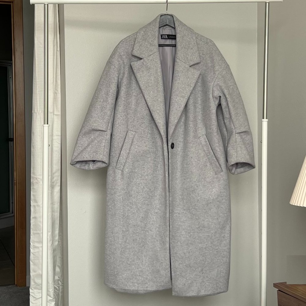 ZARA Grey Long Coat